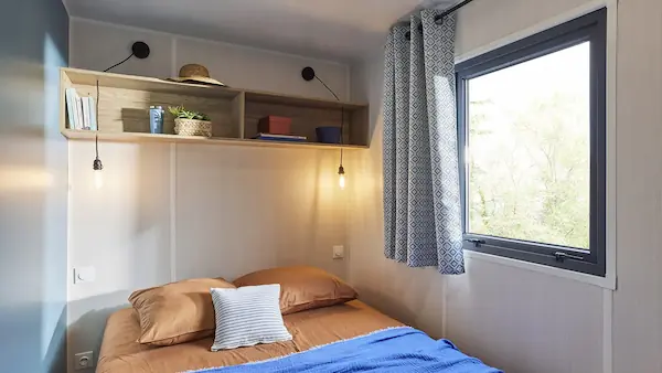 Chalet 2 chambres : chambre.