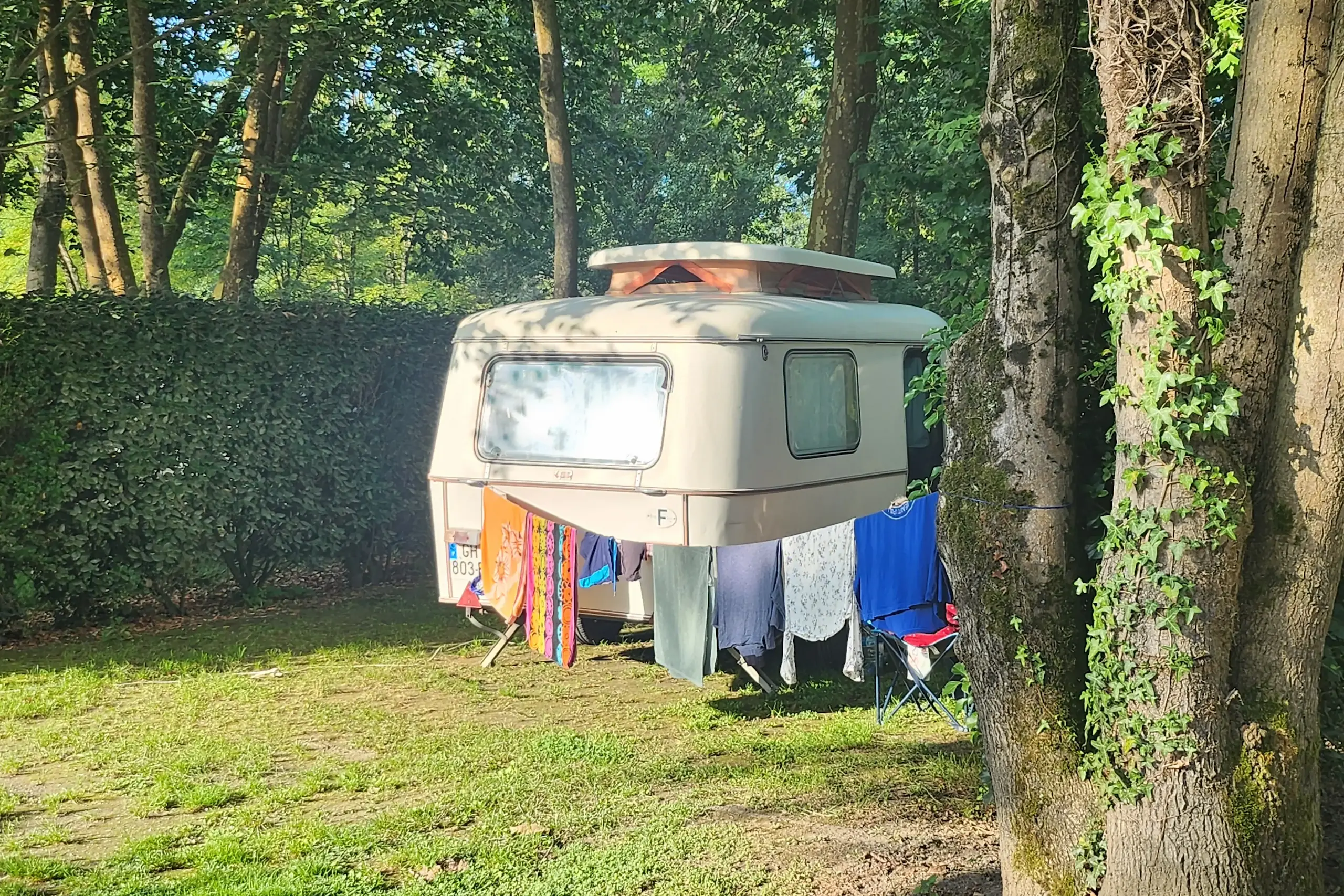 Emplacement pour caravane.