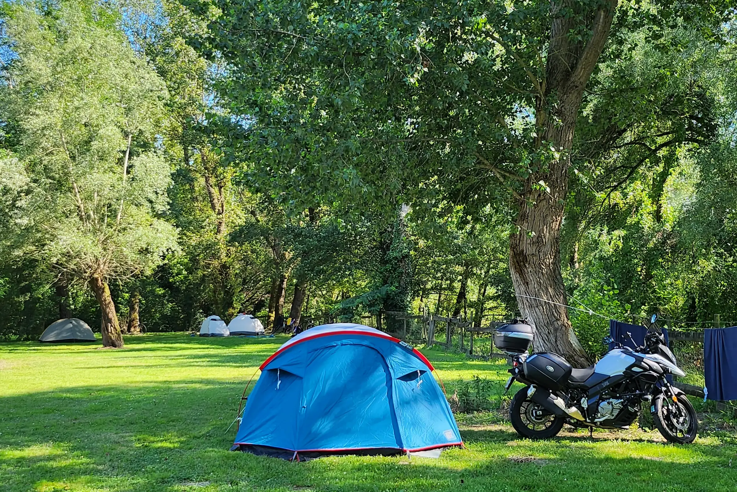 Emplacement pour tentes.