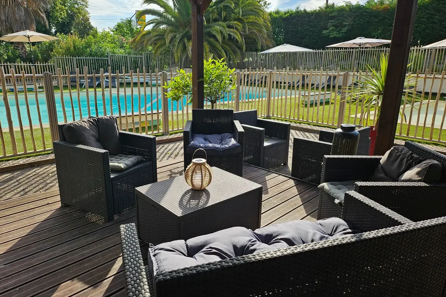 Terrasse du Restaurant Bar.